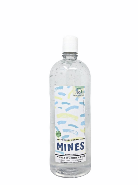 Gel Antibacterial Mines 1 Litro Con Tapa Sencilla