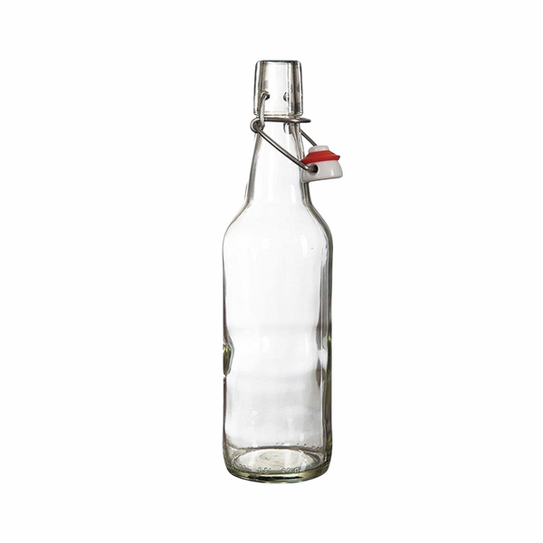 12 Botellas De Vidrio + Tapón Mecánico 500ml