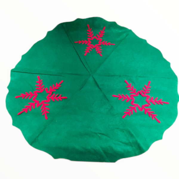 Pie Base Árbol Navideño Tapete Navidad Santa Treasures 86cm