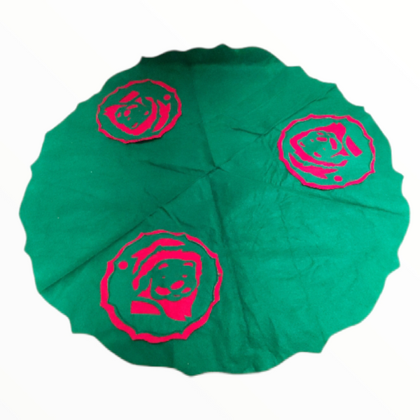 Pie Base Árbol Navideño Tapete Navidad Santa Treasures 86cm