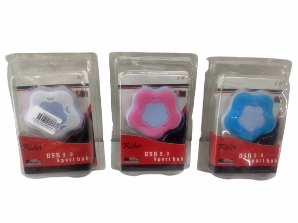 Usb Hub Multiconector Puertos Usb 2.0 Marca Rider Estrella