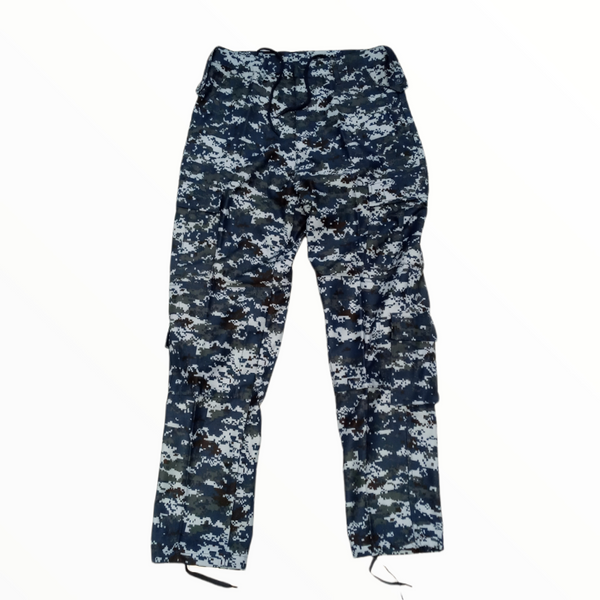 TrajeTáctico Militar Camuflaje Azul Pixelado 2 pza XS