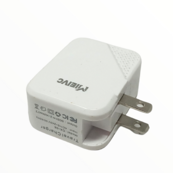 Adaptador Cubo Cargador Compacto de USB 2 Salidas 5v 2.1A