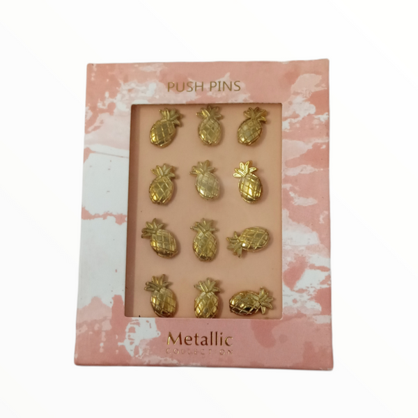 Push Pin Forma Fruta Tachuela P/corcho Paq De 9 Y 12 Piezas