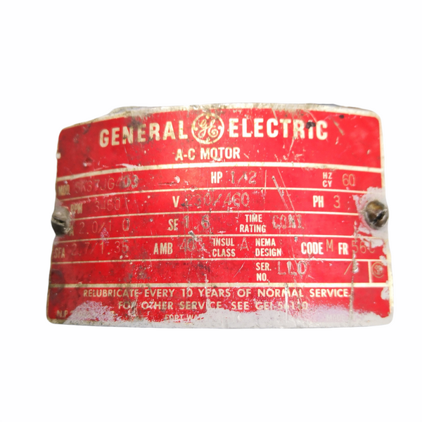 Motor General Electric AC SK37JG403 usado