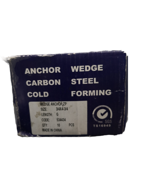 Perno Taquete Anclaje concreto 3/4X5-1/2 Anchor Fasteners