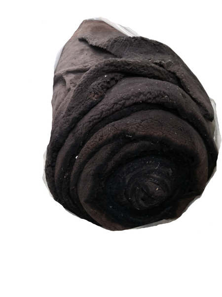 Tela borrega afelpada rollo 1.50m x 25m.