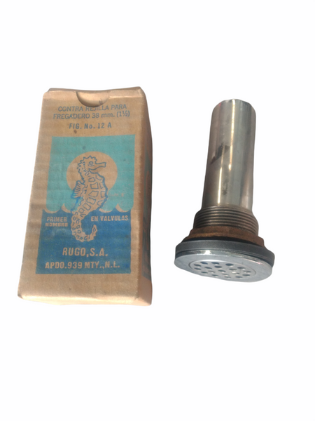 CONTRA REJILLA FREGADERO CESPOL COCINA BRONCE RUGO 38 MM