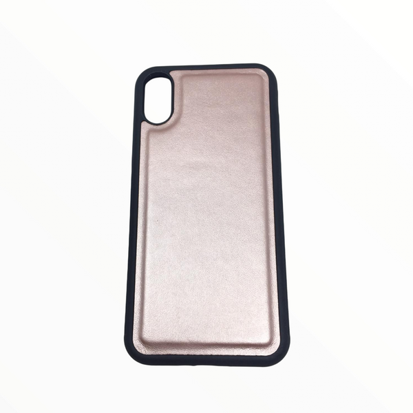 Funda Dura Generica para iPhone X Celular Piel Saffiano Colores