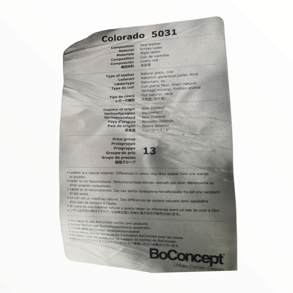 Tramo Piel cuero Genuino Vacuno BoConcept 1.6m2