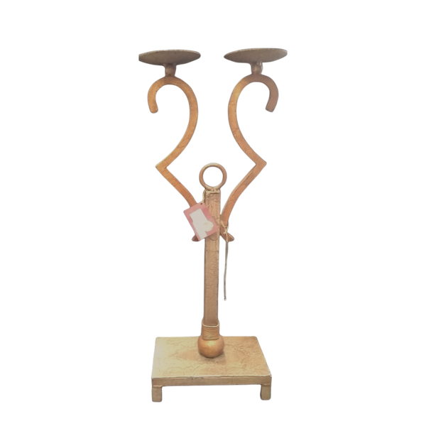 Juego De Porta Vela 2 Y 3 Pzas Fierro Forjado Decoración