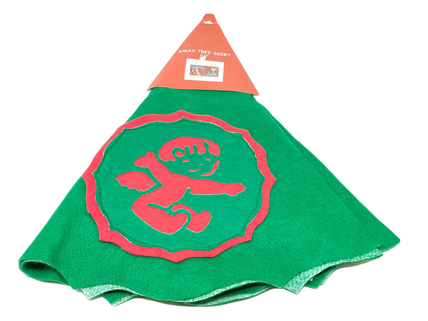 Pie Base Árbol Navideño Tapete Navidad Santa Treasures 86cm