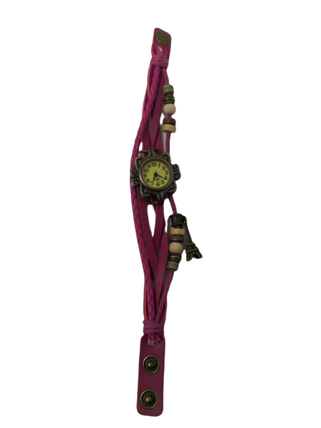 Reloj Vintage dije torre pulsera dama brazalete pack 4 pzs