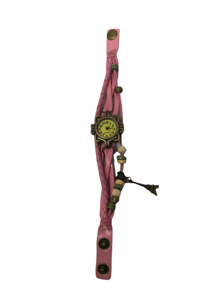 Reloj Vintage dije torre pulsera dama brazalete pack 4 pzs