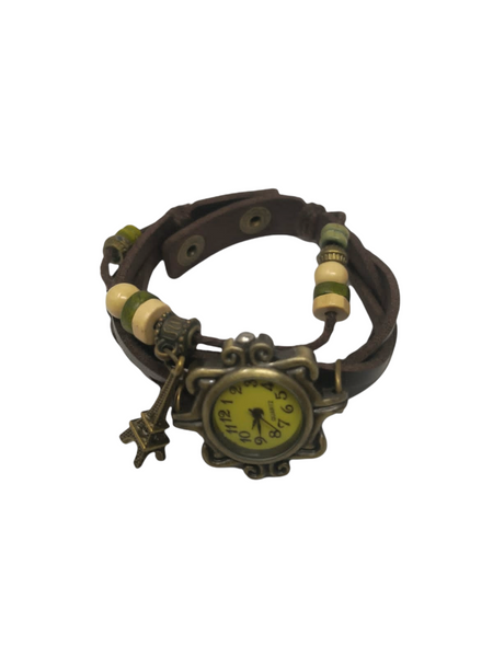 Reloj Vintage dije torre pulsera dama brazalete pack 4 pzs