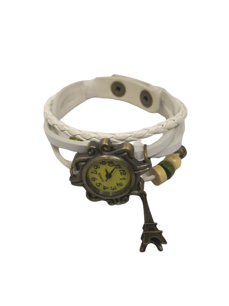 Reloj Vintage dije torre pulsera dama brazalete pack 4 pzs