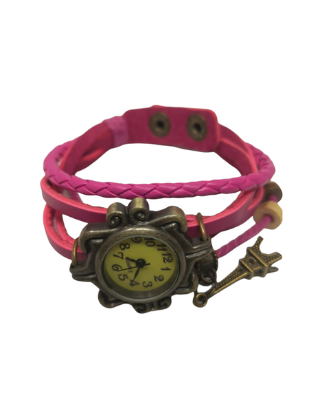 Reloj Vintage dije torre pulsera dama brazalete pack 4 pzs