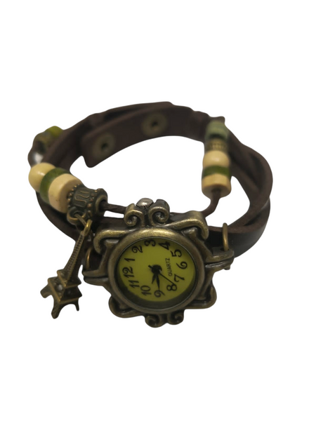 Reloj Vintage dije torre pulsera dama brazalete pack 4 pzs