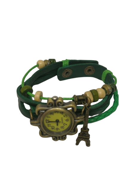 Reloj Vintage dije torre pulsera dama brazalete pack 4 pzs
