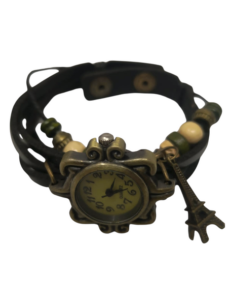 Reloj Vintage dije torre pulsera dama brazalete pack 4 pzs