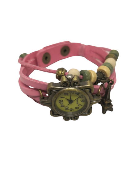Reloj Vintage dije torre pulsera dama brazalete pack 4 pzs