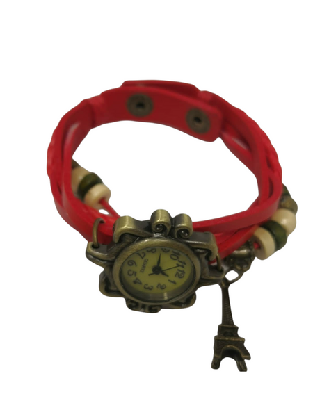 Reloj Vintage dije torre pulsera dama brazalete pack 4 pzs