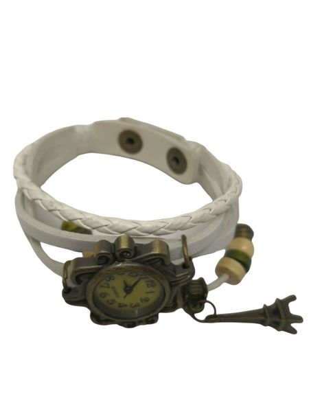 Reloj Vintage dije torre pulsera dama brazalete pack 4 pzs