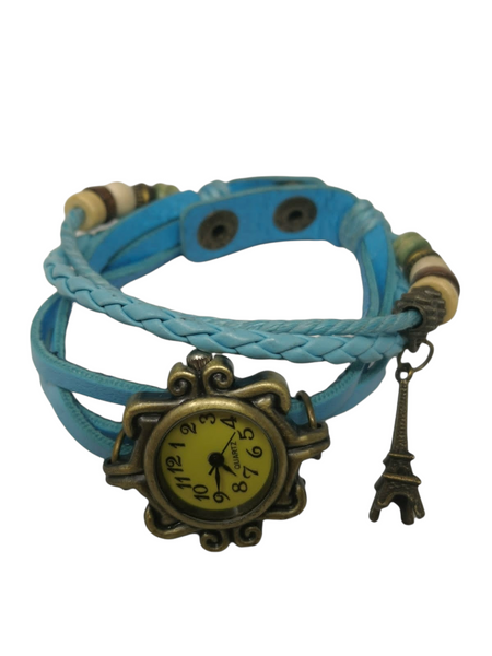Reloj Vintage dije torre pulsera dama brazalete pack 4 pzs