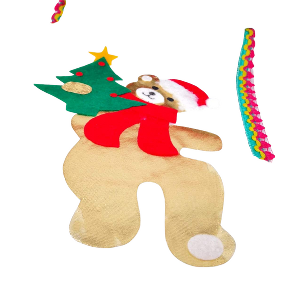 Bota navideña decoración de navidad santa claus 50 cm