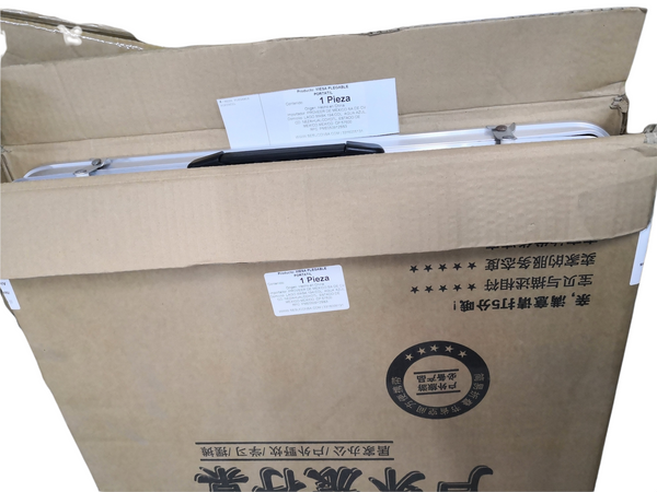 Mesa plegable portátil azul aluminio 1.20m