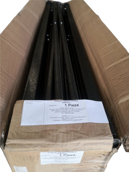 Toldo plegable portátil ultra ligero de acero 3X6m