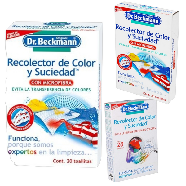 individual Toallas Recolectoras Color Y Suciedad Dr Beckmann 20pza