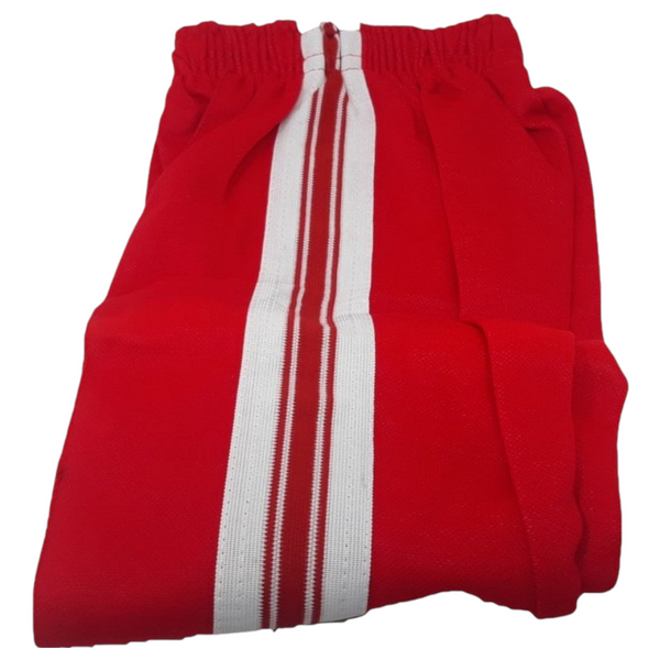 Conjunto Pants Color Rojo Con Franjas Zarco