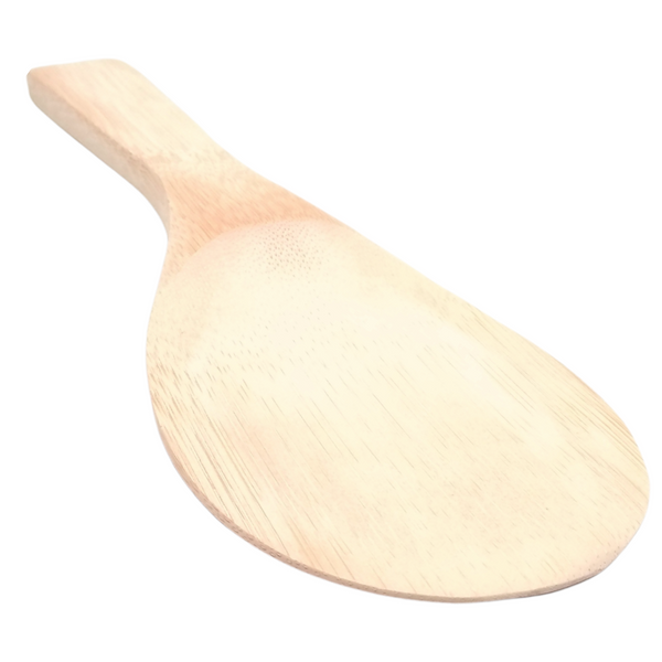 Espatula Pala Madera Natural Bambu Cuchara Cocina Pack 5pz
