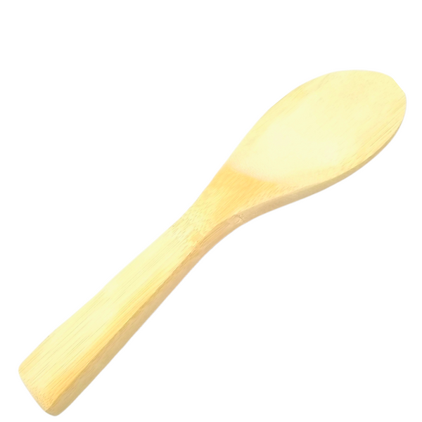 Espatula Pala Madera Natural Bambu Cuchara Cocina Pack 5pz