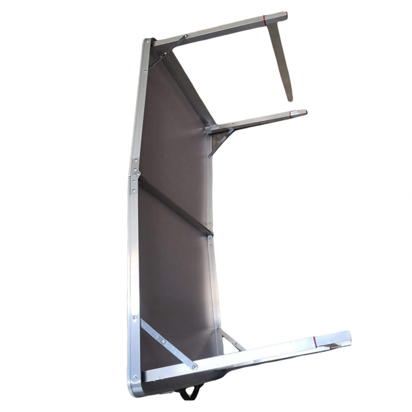 Mesa plegable portátil azul aluminio 1.20m