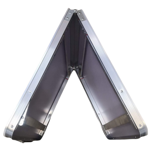 Mesa plegable portátil azul aluminio 1.20m