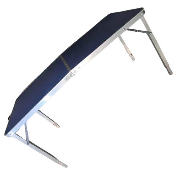 Mesa plegable portátil azul aluminio 1.20m
