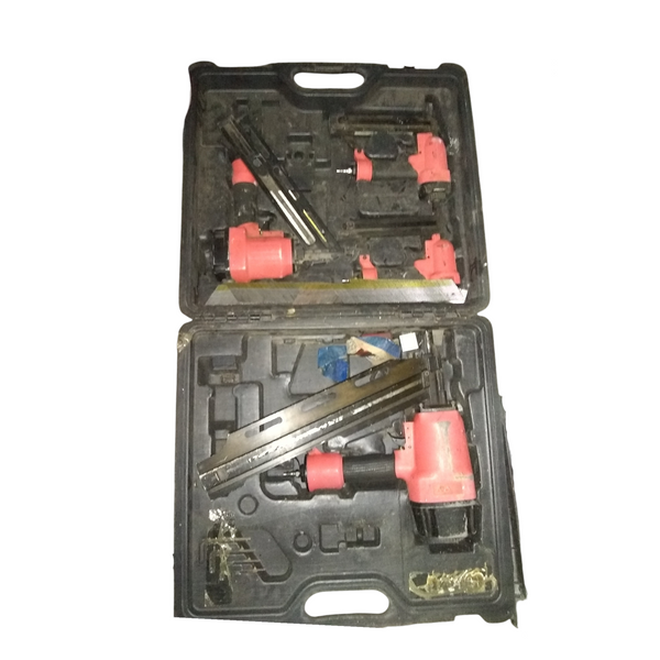 Equipo Clavadora neumático pistola de aire con estuche usado
