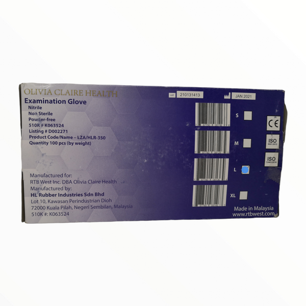 Guantes Nitrilo sin polvo texturizado OCH Caja 100pz