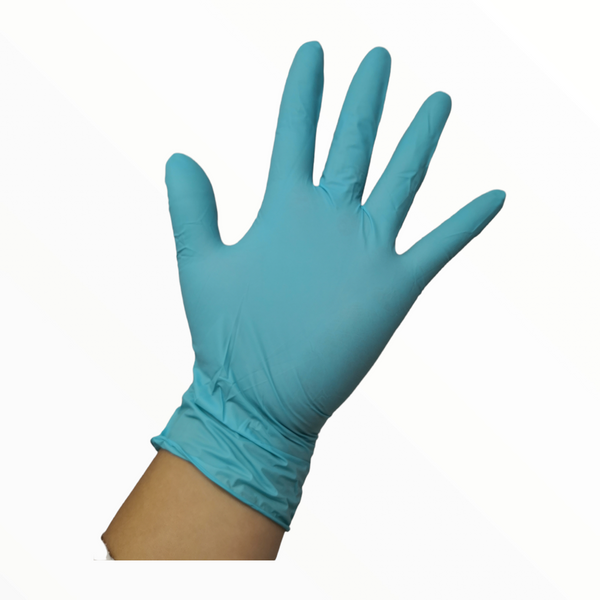 Guantes Nitrilo sin polvo texturizado Blossom 100 PZS azul