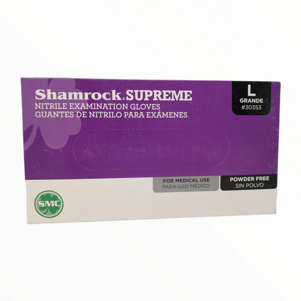 Guantes Nitrilo sin polvo texturizado SHAMROCK 100 PZS