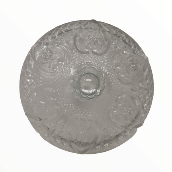 Dulcero jarrón decorativo de cristal rosaline 13 cm 2 pza