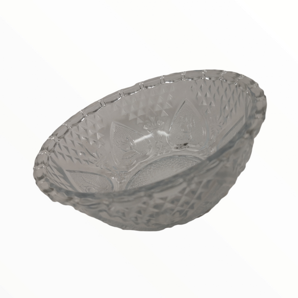 Dulcero jarrón decorativo de cristal rosaline 13 cm 2 pza