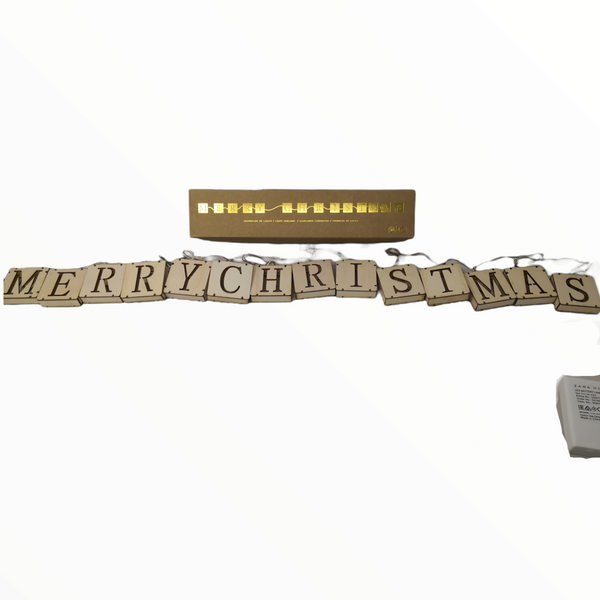 Guirnalda Luces Feliz Navidad Merry christmas de baterías