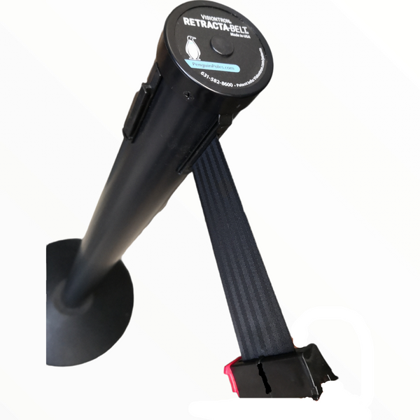 Poste unifila delimitador fila correa pack 2 pz