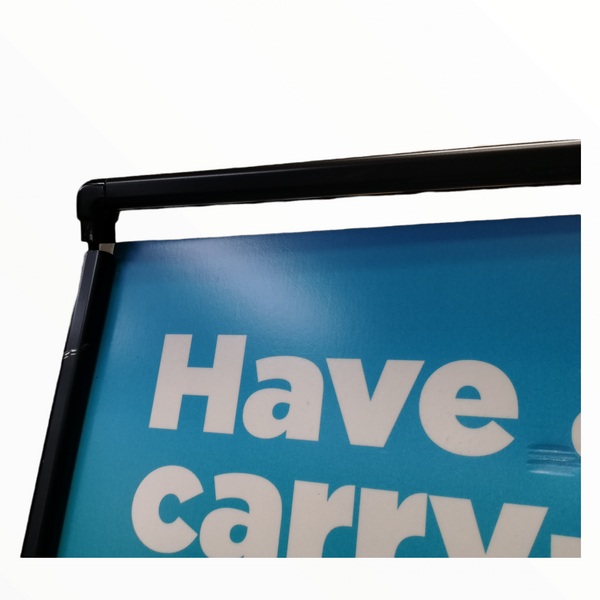 Porta letrero Marco control multitud publicidad 55x71cm