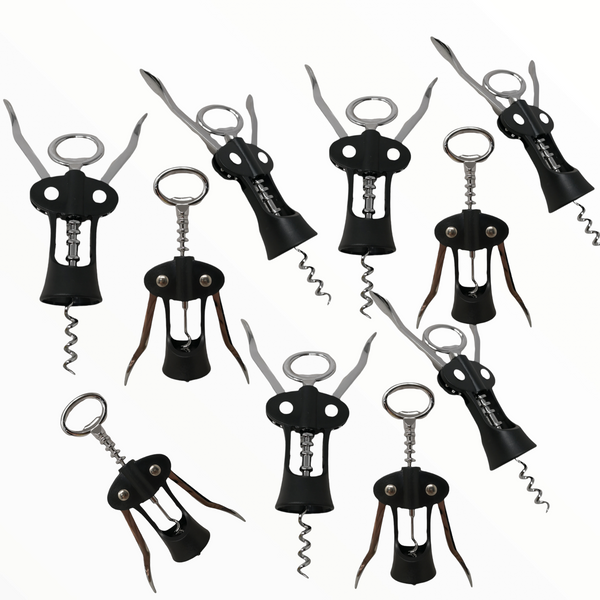 Sacacorchos Destapador Descorchador De Alas Metálico 10 Pzs