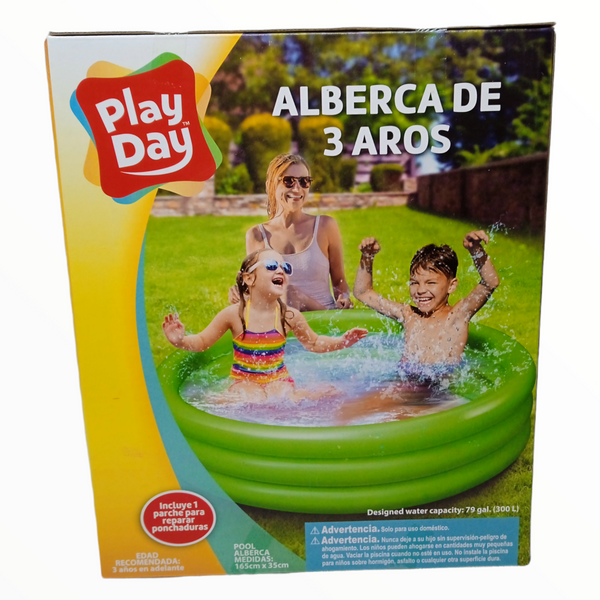 Alberca de pelotas  juguete para niños  3 Aros 165 X 35 Cm