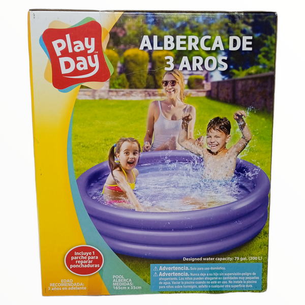 Alberca de pelotas  juguete para niños  3 Aros 165 X 35 Cm